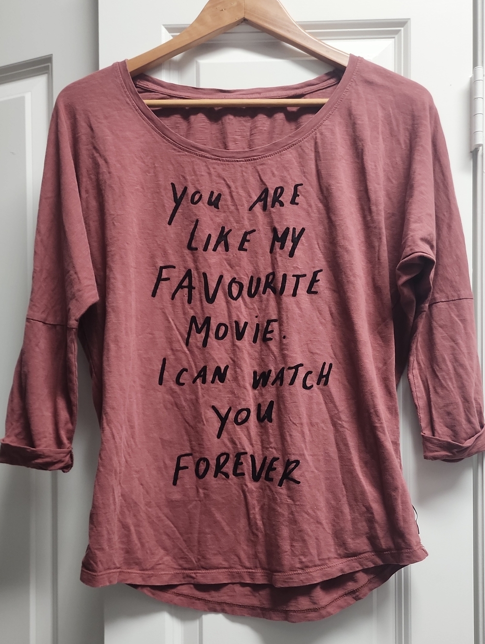 Maison Scotch Mauve Graphic Long-Sleeve Tee
